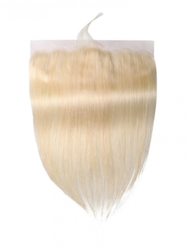 613 Capelli Biondi 14-18 Pollici Capelli Lisci 13*4 Chiusura Frontale In Pizzo Con Capelli Del Bambino