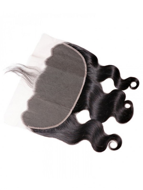 1Pc 6X13 Frontale Del Merletto Dell'Onda Del Corpo Chiusura Dei Capelli 100% Capelli Umani