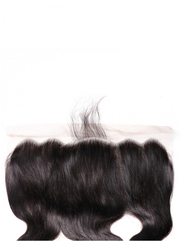 1Pc 6X13 Frontale Del Merletto Dell'Onda Del Corpo Chiusura Dei Capelli 100% Capelli Umani