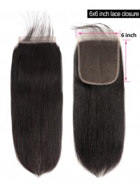 Capelli Lisci Mossi 6X6 Chiusura Capelli Lisci Capelli Lisci