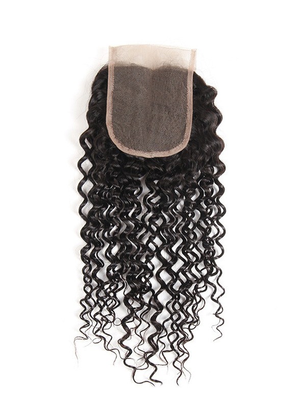 Capelli Vergini Malesi Ricci Crespi 4 * 4 Chiusura In Pizzo