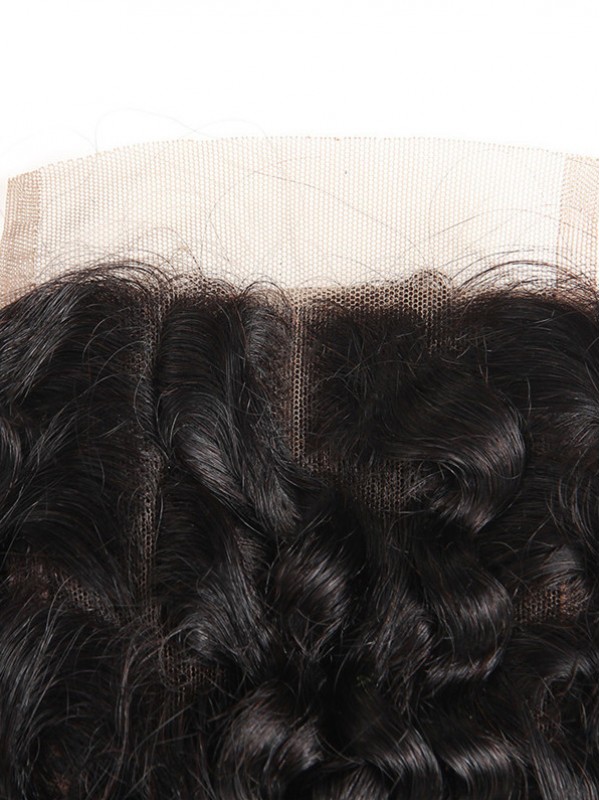 Capelli Vergini Malesi Ricci Crespi 4 * 4 Chiusura In Pizzo