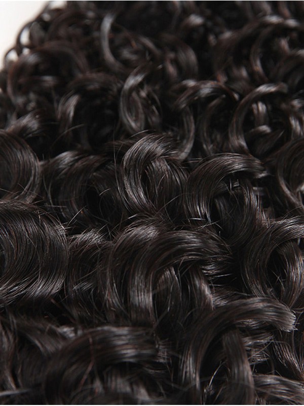 Capelli Vergini Malesi Ricci Crespi 4 * 4 Chiusura In Pizzo