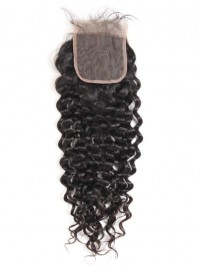 Capelli Naturali Peruviani Con Chiusura In Pizzo 4 * 4