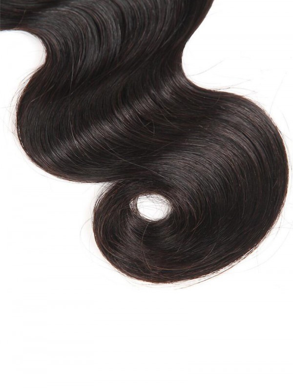 Chiusura Del Merletto Dei Capelli Umani Dell'Onda Del Corpo 4*4 Peruviano 1Pc