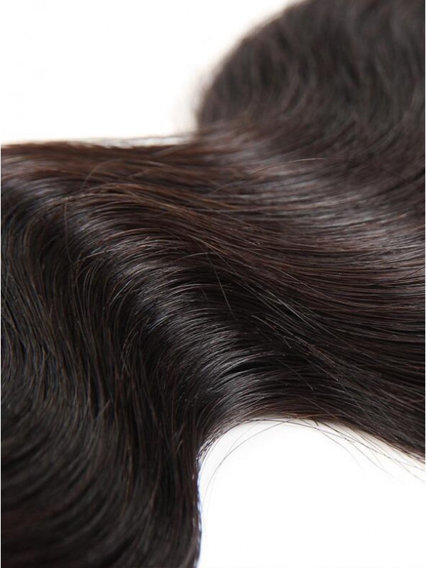 Chiusura Del Merletto Dei Capelli Umani Dell'Onda Del Corpo 4*4 Peruviano 1Pc