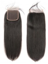 Capelli Lisci Brasiliani 4X4 Chiusura In Pizzo 1Pz