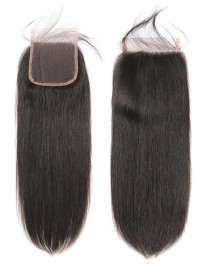 Capelli Lisci Brasiliani 4X4 Chiusura In Pizzo 1Pz