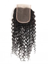 Capelli Vergini Indiani Crespi Ricci 4X4 Chiusura In Pizzo