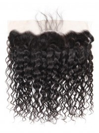 Capelli Non Trasformati Peruviani Frontali In Pizzo Naturale 13 * 4