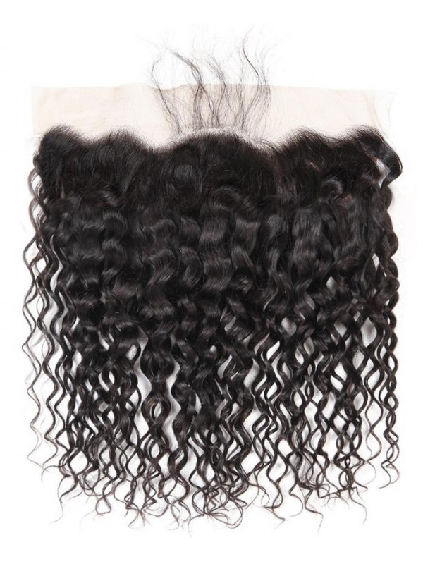 Capelli Non Trasformati Peruviani Frontali In Pizzo Naturale 13 * 4