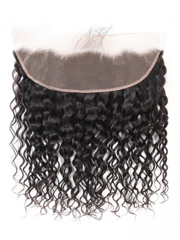 Capelli Non Trasformati Peruviani Frontali In Pizzo Naturale 13 * 4