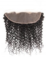Capelli Vergini Peruviani Frontali In Pizzo Riccio Crespo 13 * 4