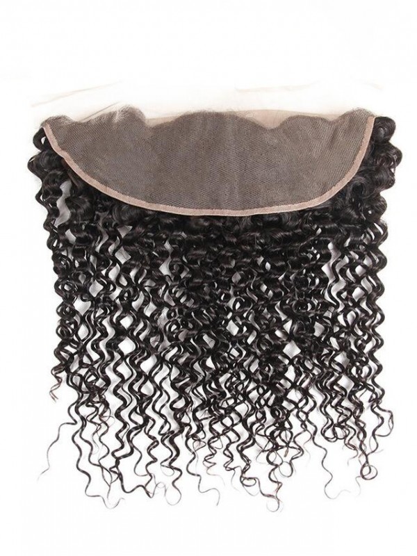 Capelli Vergini Peruviani Frontali In Pizzo Riccio Crespo 13 * 4