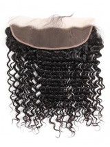 Capelli Vergini Peruviani Frontali In Pizzo Con Onda Profonda 13 * 4
