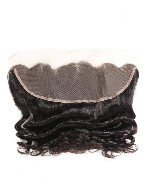 Capelli Umani Peruviani Frontali In Pizzo Sciolti 13 * 4