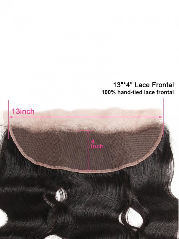 Body Wave 13*4 Pizzo Frontale 1 Pz Capelli Peruviani