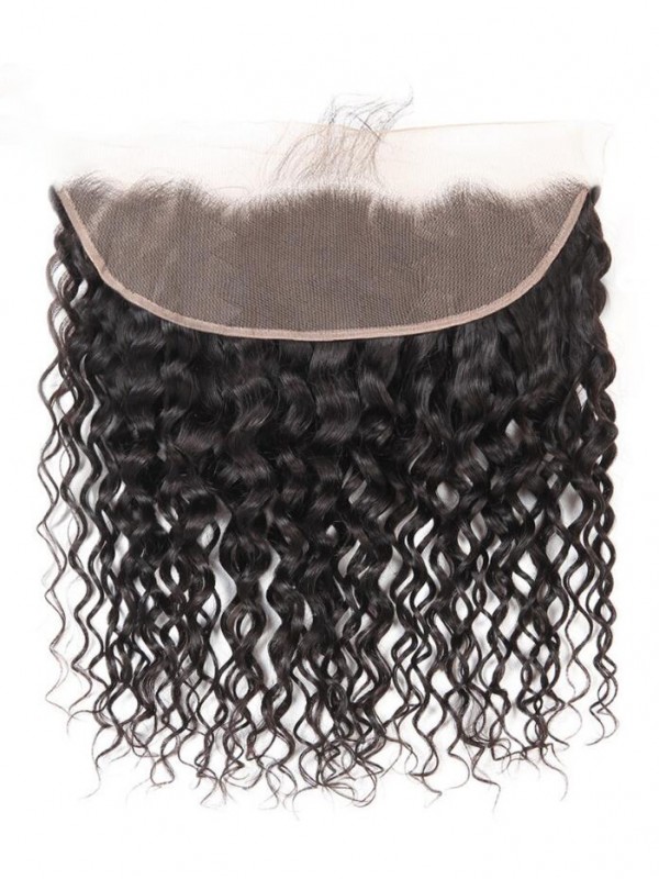 Onda Naturale Dei Capelli Vergini Brasiliani Dei Capelli Frontali Del Pizzo 13*4
