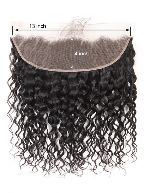 Onda Naturale Dei Capelli Vergini Brasiliani Dei Capelli Frontali Del Pizzo 13*4