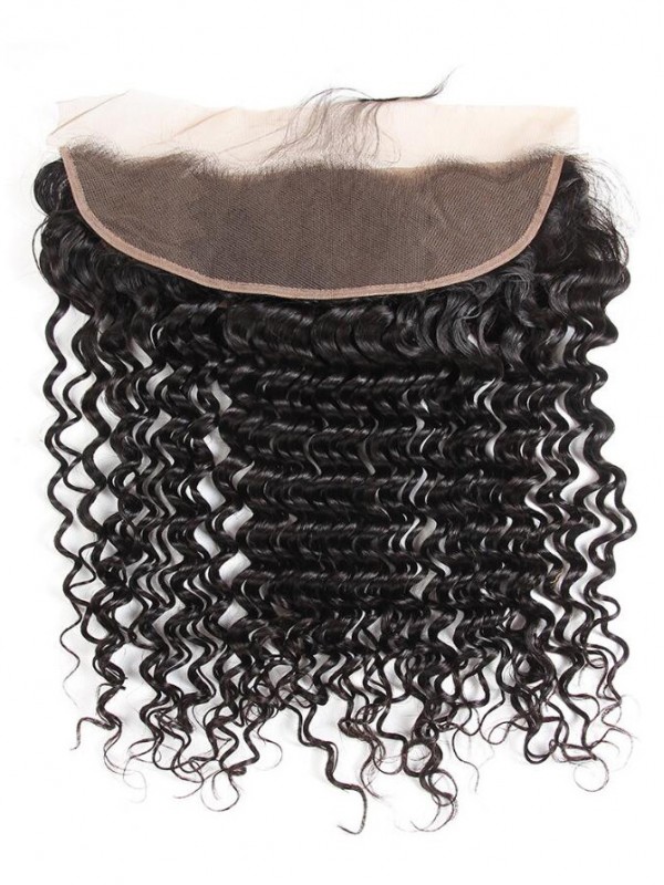Frontale In Pizzo A Onda Profonda 100% Capelli Vergini Brasiliani 13 * 4