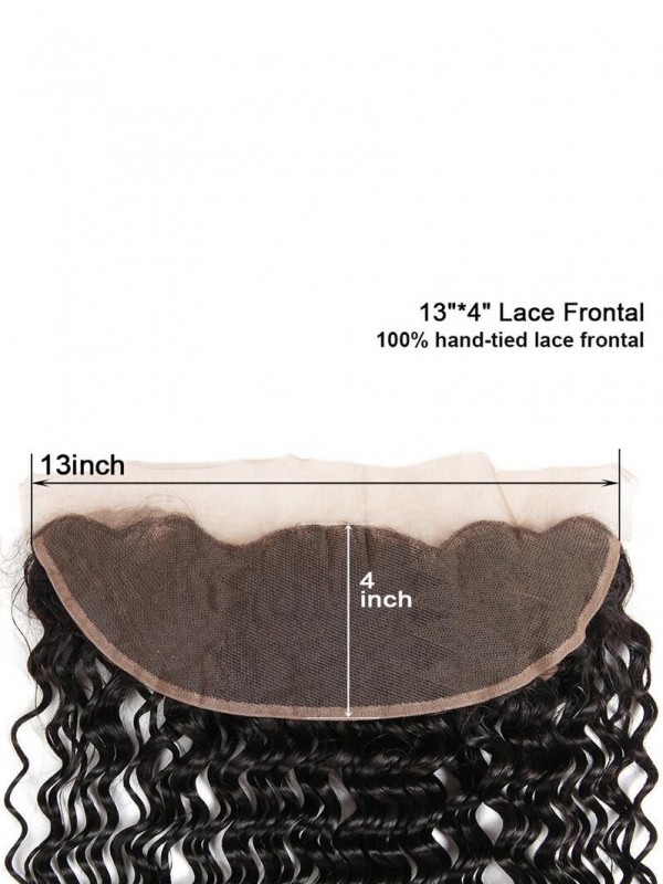 Frontale In Pizzo A Onda Profonda 100% Capelli Vergini Brasiliani 13 * 4