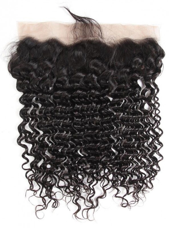 Frontale In Pizzo A Onda Profonda 100% Capelli Vergini Brasiliani 13 * 4