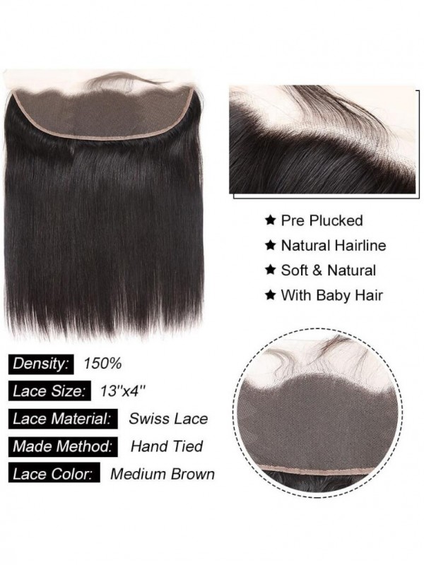 Capelli Lisci 13 * 4 Capelli Malesi Frontali In Pizzo