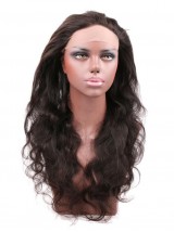 Capelli Vergini Brasiliani Dell'Onda Del Corpo 1Pc 360 Frontale In Pizzo