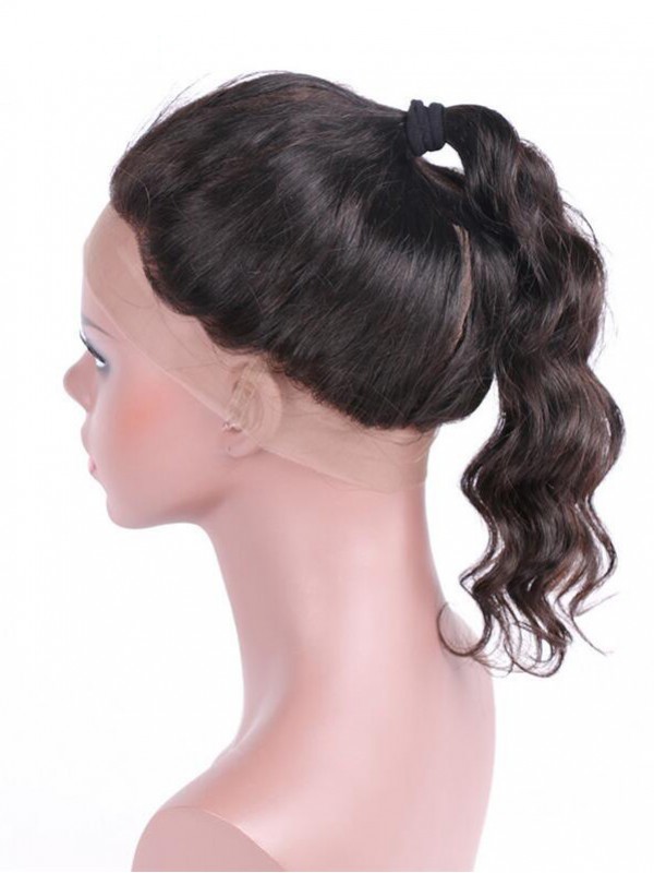 Capelli Vergini Brasiliani Dell'Onda Del Corpo 1Pc 360 Frontale In Pizzo