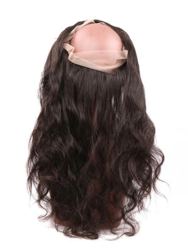 Capelli Vergini Brasiliani Dell'Onda Del Corpo 1Pc 360 Frontale In Pizzo
