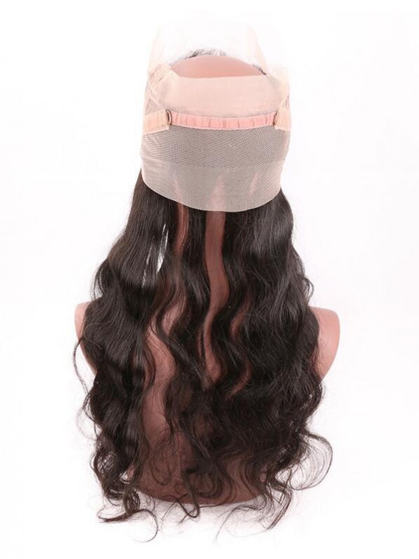 Capelli Vergini Brasiliani Dell'Onda Del Corpo 1Pc 360 Frontale In Pizzo