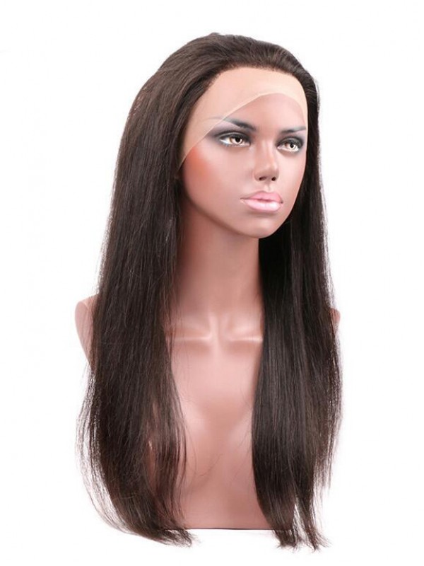 Capelli Peruviani Lisci Pre-Pizzicati Con Frontale In Pizzo 360