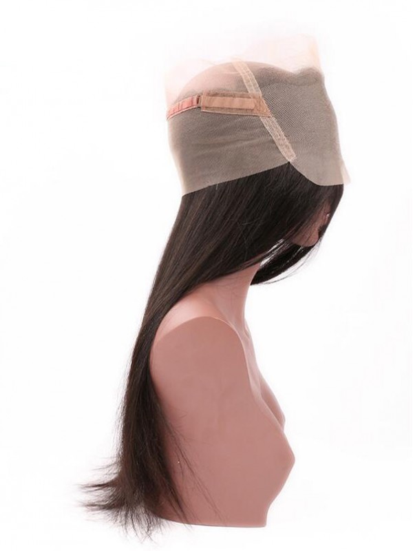 Capelli Peruviani Lisci Pre-Pizzicati Con Frontale In Pizzo 360