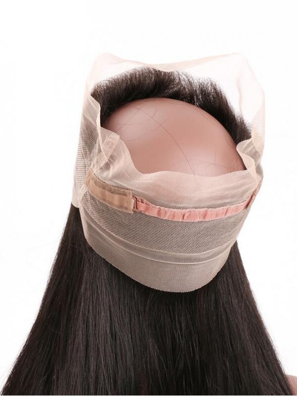Capelli Peruviani Lisci Pre-Pizzicati Con Frontale In Pizzo 360