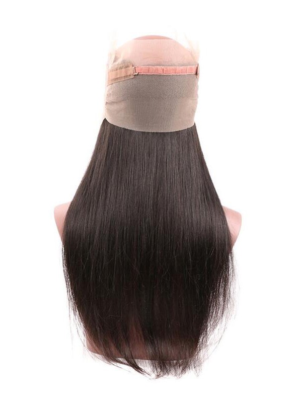 Capelli Peruviani Lisci Pre-Pizzicati Con Frontale In Pizzo 360