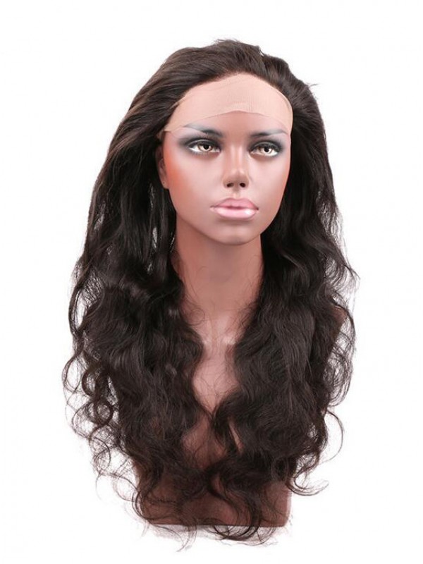Frontale Del Pizzo 360 Dei Capelli Umani Peruviani Non Trasformati Dell'Onda Del Corpo