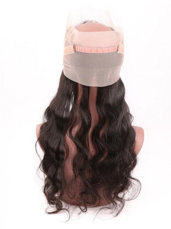 Frontale Del Pizzo 360 Dei Capelli Umani Peruviani Non Trasformati Dell'Onda Del Corpo