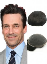 Pezzi Di Capelli Lisci Da 10 "X 8" Per Uomo