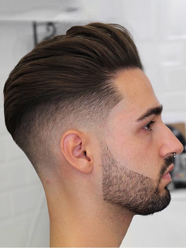 8" x 10" Parrucca Per Parrucchino Da Uomo Con Capelli Umani Dimensione Della Base Della Pelle Super Sottile