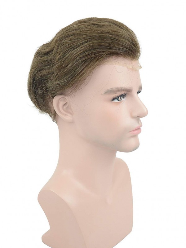 8" x 10" Toupee Di Capelli Umani Per Uomo