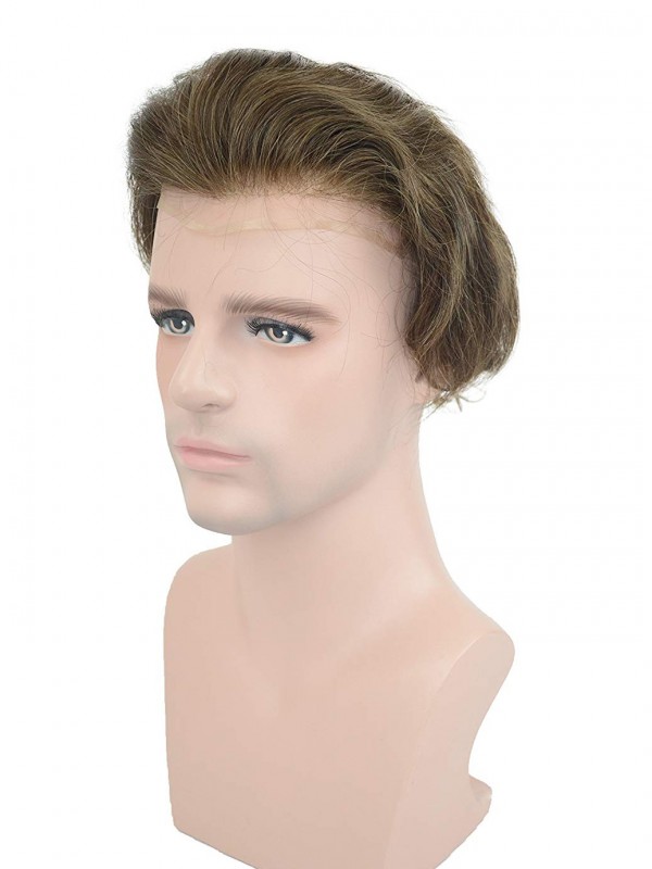 8" x 10" Toupee Di Capelli Umani Per Uomo