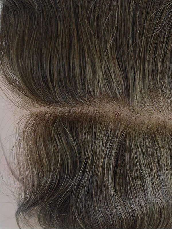 8" x 10" Toupee Di Capelli Umani Per Uomo