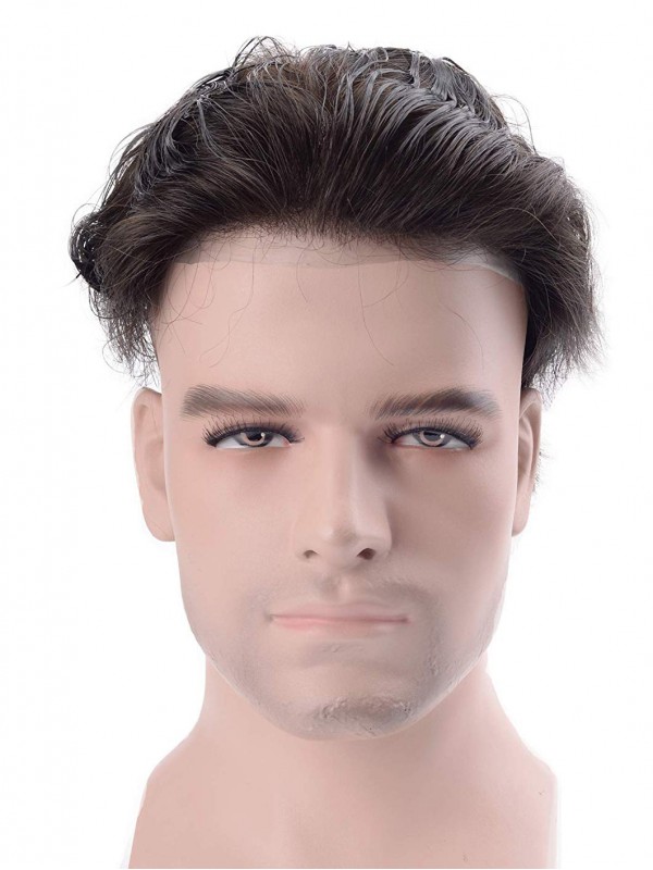 8" x 10" Pezzi Di Capelli Umani Toupee Da Uomo
