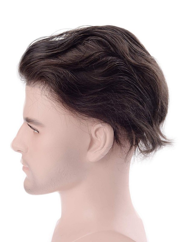 8" x 10" Pezzi Di Capelli Umani Toupee Da Uomo