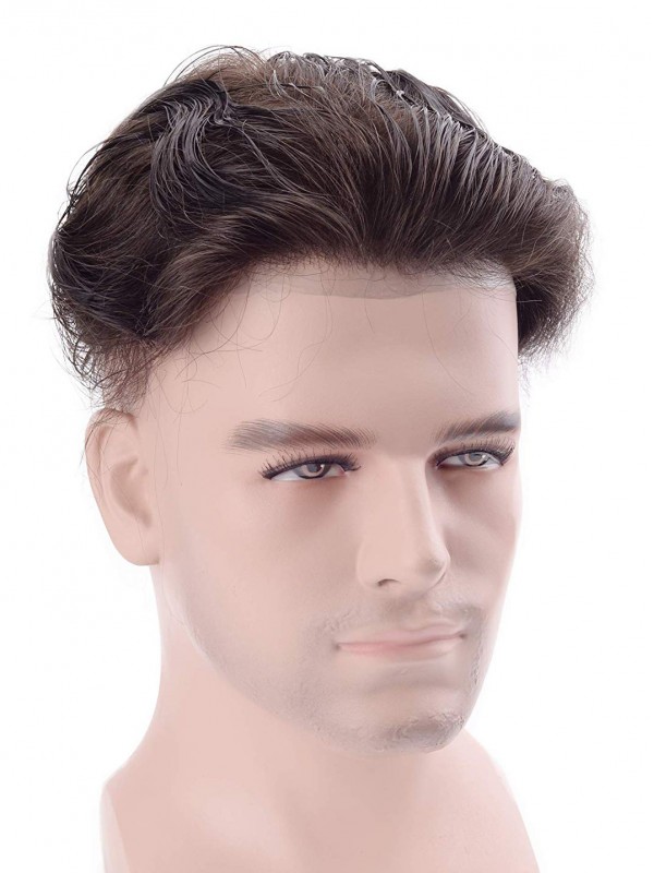 8" x 10" Pezzi Di Capelli Umani Toupee Da Uomo