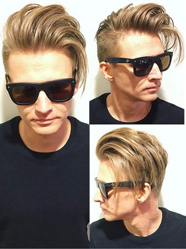 8" x 10" Posticci Per Uomo Capelli Umani