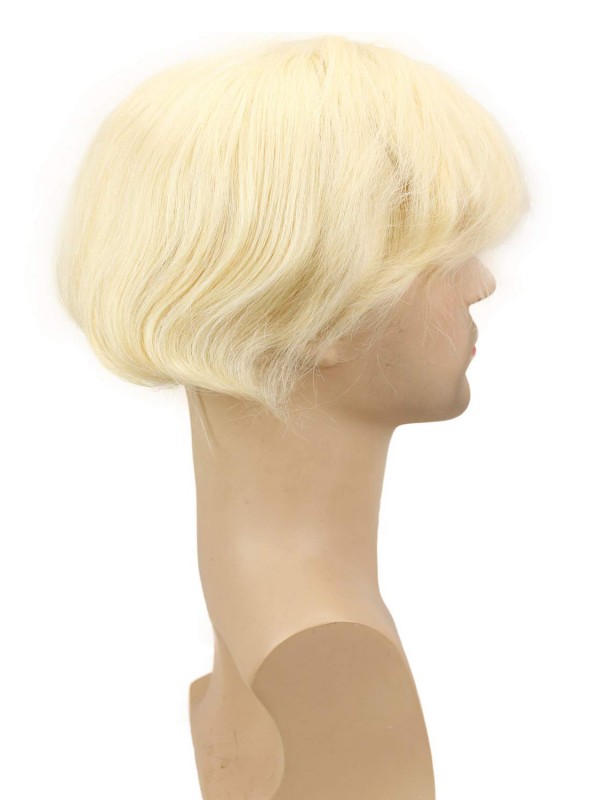 8" x 10" Toupee Da Uomo In Pizzo Pieno Di Capelli Umani Veri Europei