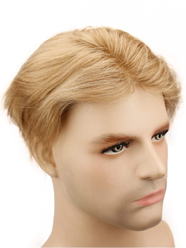 8" x 10" Toupee Da Uomo Per Capelli Con Pelle Sottile