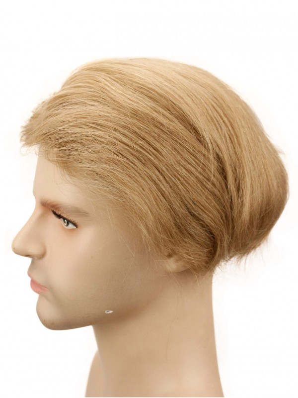 8" x 10" Toupee Da Uomo Per Capelli Con Pelle Sottile