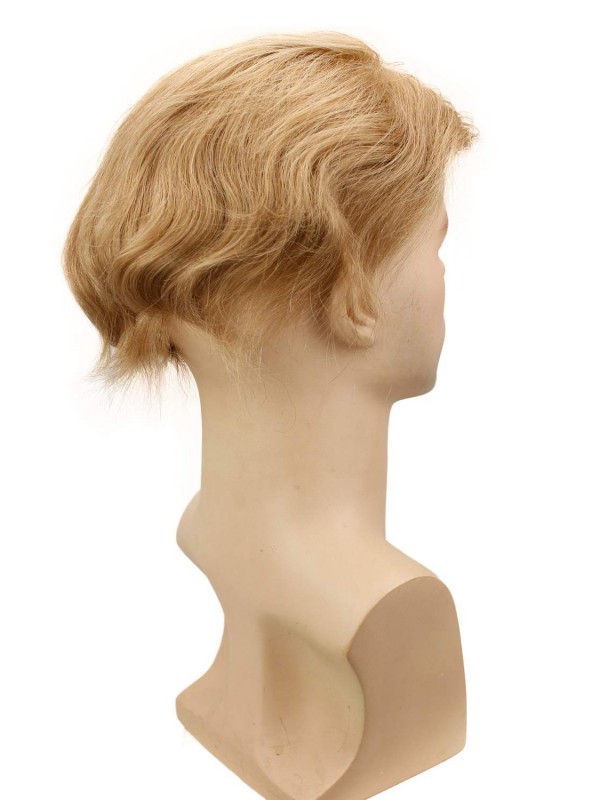 8" x 10" Toupee Da Uomo Per Capelli Con Pelle Sottile